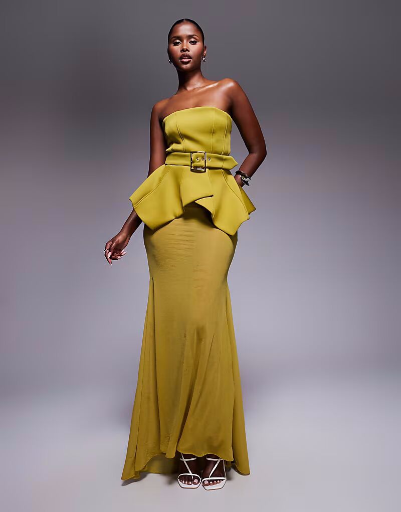 Платье макси Premium с лифом, поясом-присборкой и прозрачной юбкой из зеленой ткани в стиле «скуба» Asos Design
Платье макси Premium с лифом, поясом-присборкой и прозрачной юбкой из зеленой ткани в стиле «скуба» Asos Design