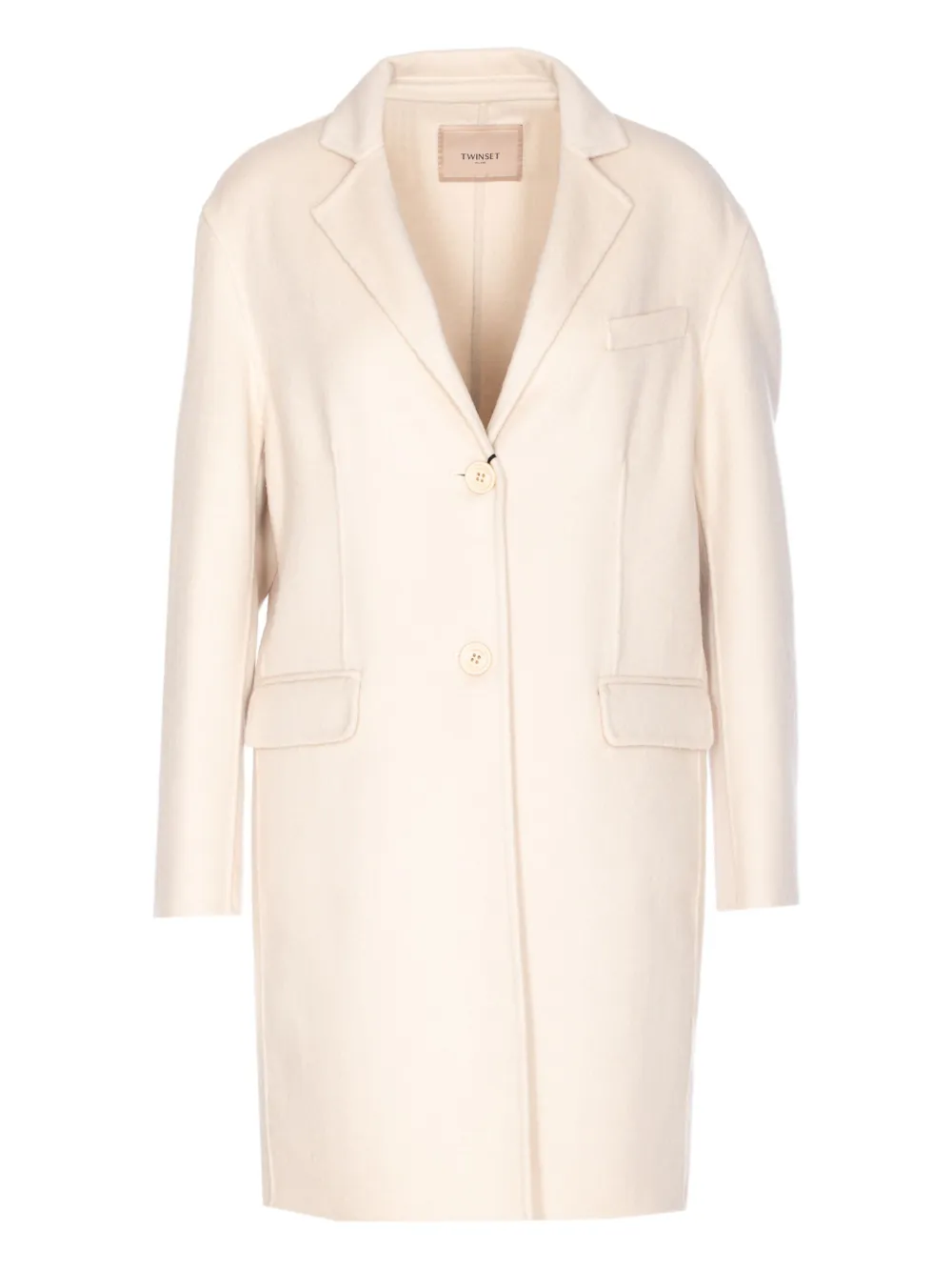 Однобортное пальто на пуговицах Twinset, нейтральный
Однобортное пальто на пуговицах Twinset, нейтральный