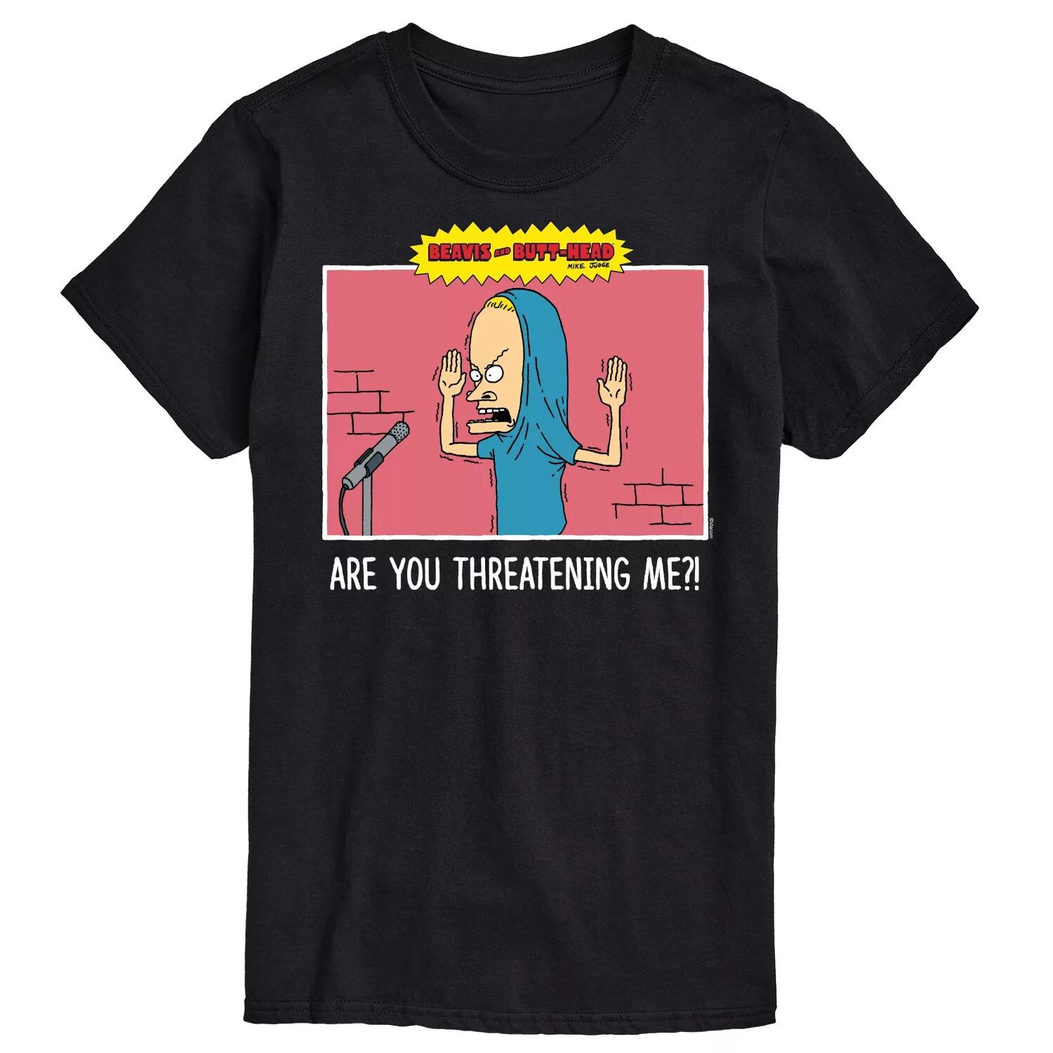 Мужская футболка Beavis And Butthead Threating Me Tee Licensed Character
Мужская футболка Beavis And Butthead Threating Me Tee Licensed Character