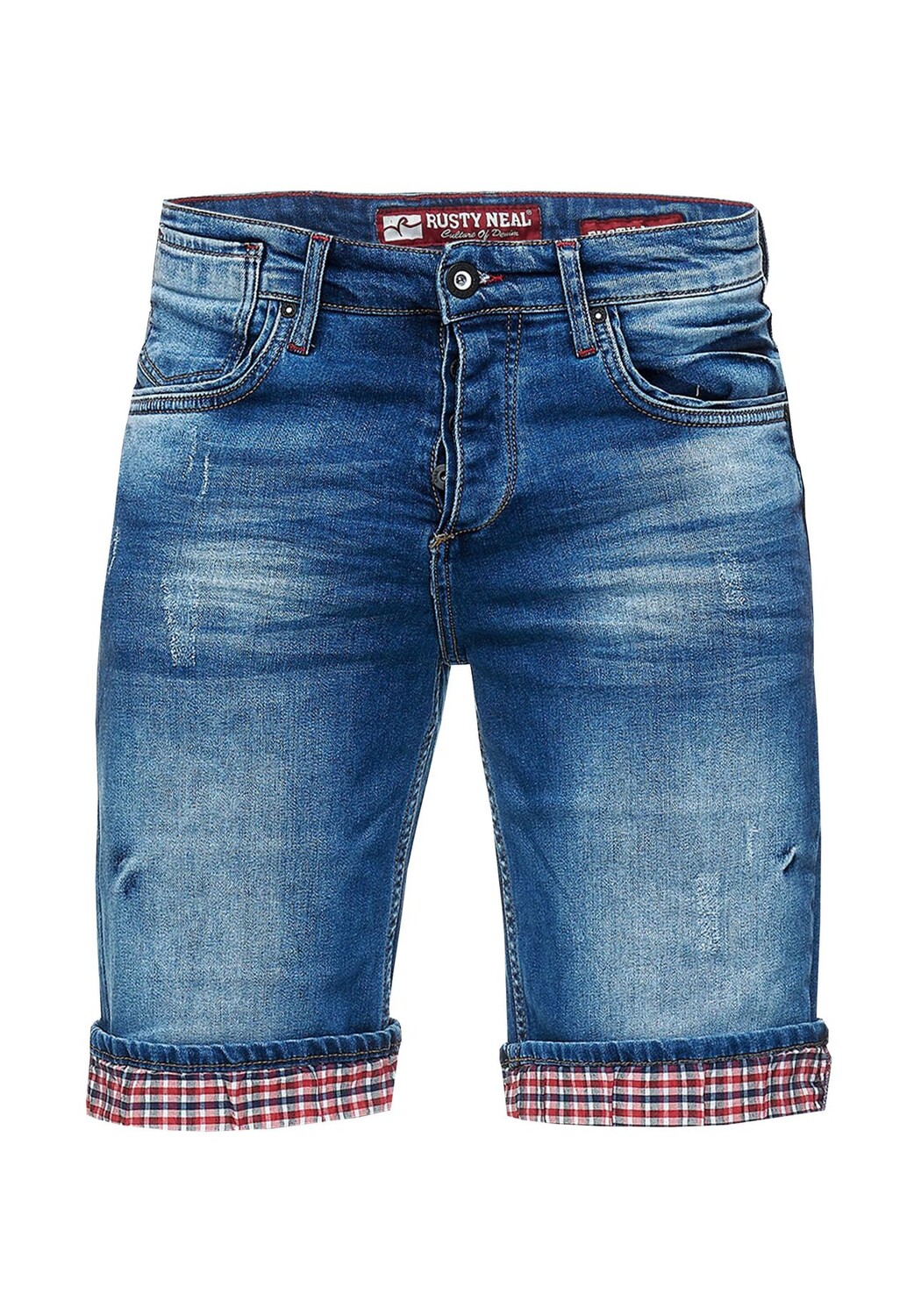 Джинсовые шорты Satto с клетчатыми манжетами RUSTY NEAL, синий
Джинсовые шорты Satto с клетчатыми манжетами RUSTY NEAL, синий
