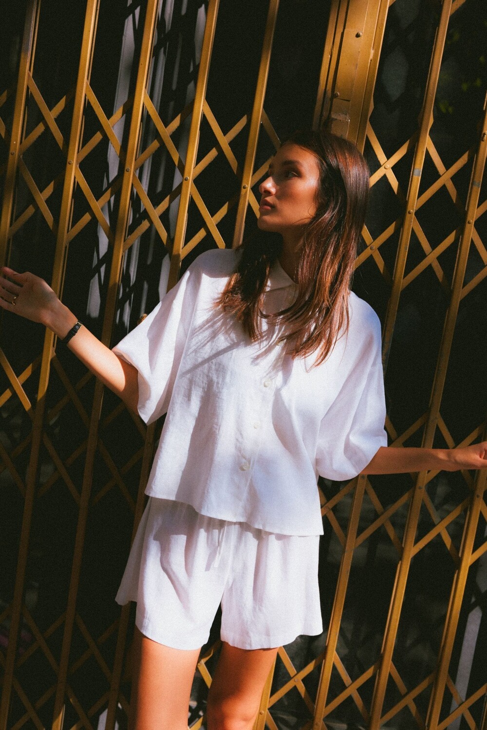 Свободная льняная рубашка с короткими рукавами Vero Moda, белый
Свободная льняная рубашка с короткими рукавами Vero Moda, белый