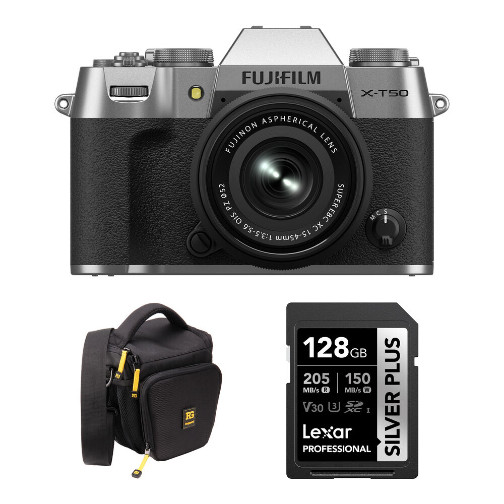 Беззеркальная камера FUJIFILM X-T50 Mirrorless Camera with 15-45mm f/3.5-5.6 Lens and
Беззеркальная камера FUJIFILM X-T50 Mirrorless Camera with 15-45mm f/3.5-5.6 Lens and