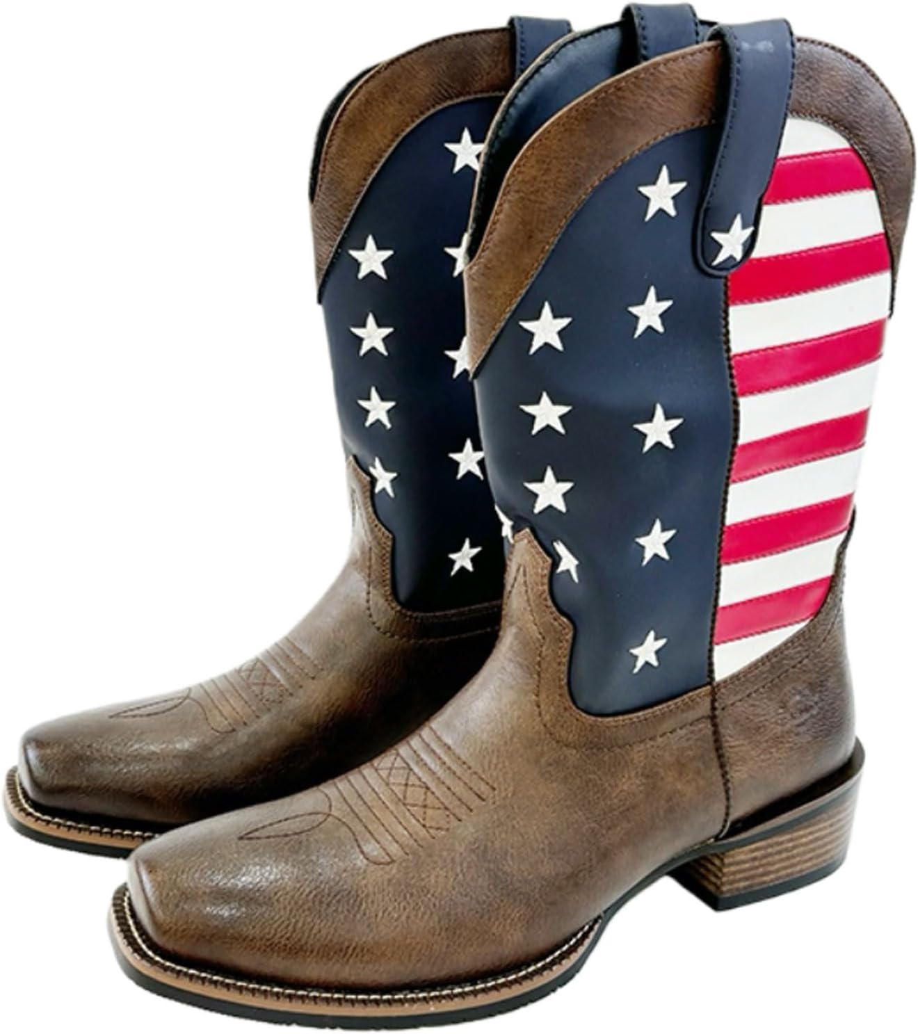 Мужские западные ковбойские сапоги средней высоты, сапоги типа «pull-on» для мужчин с вышивкой звезды США Pumalar, коричневый
Мужские западные ковбойские сапоги средней высоты, сапоги типа «pull-on» для мужчин с вышивкой звезды США Pumalar, коричневый