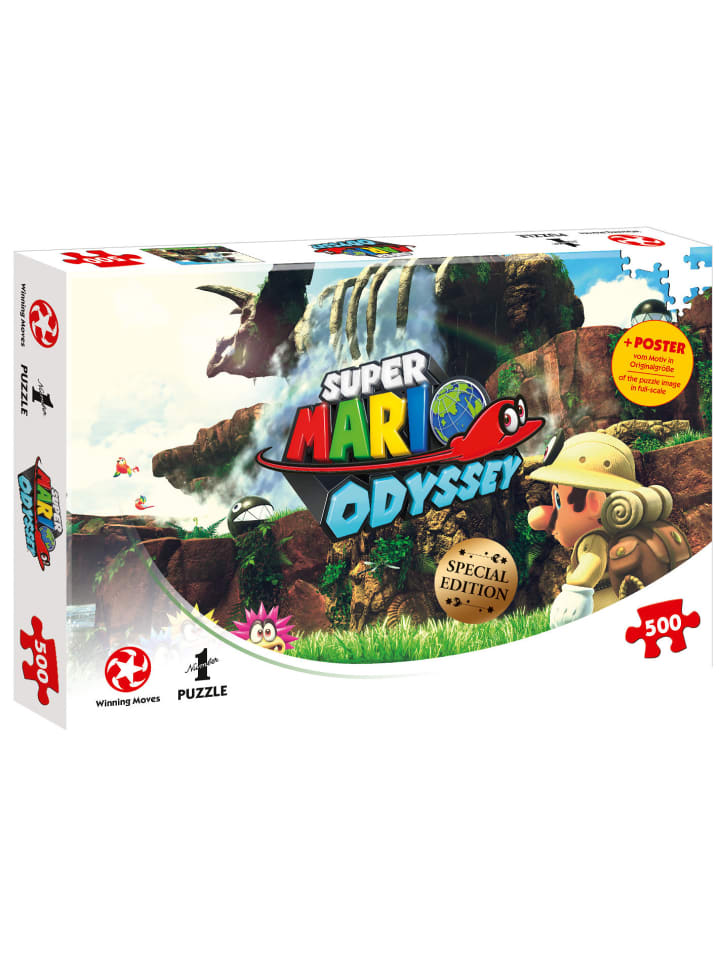 Пазл Super Mario Odyssey Fossil Falls, 500 деталей, 48 x 34 см, красочный
Пазл Super Mario Odyssey Fossil Falls, 500 деталей, 48 x 34 см, красочный