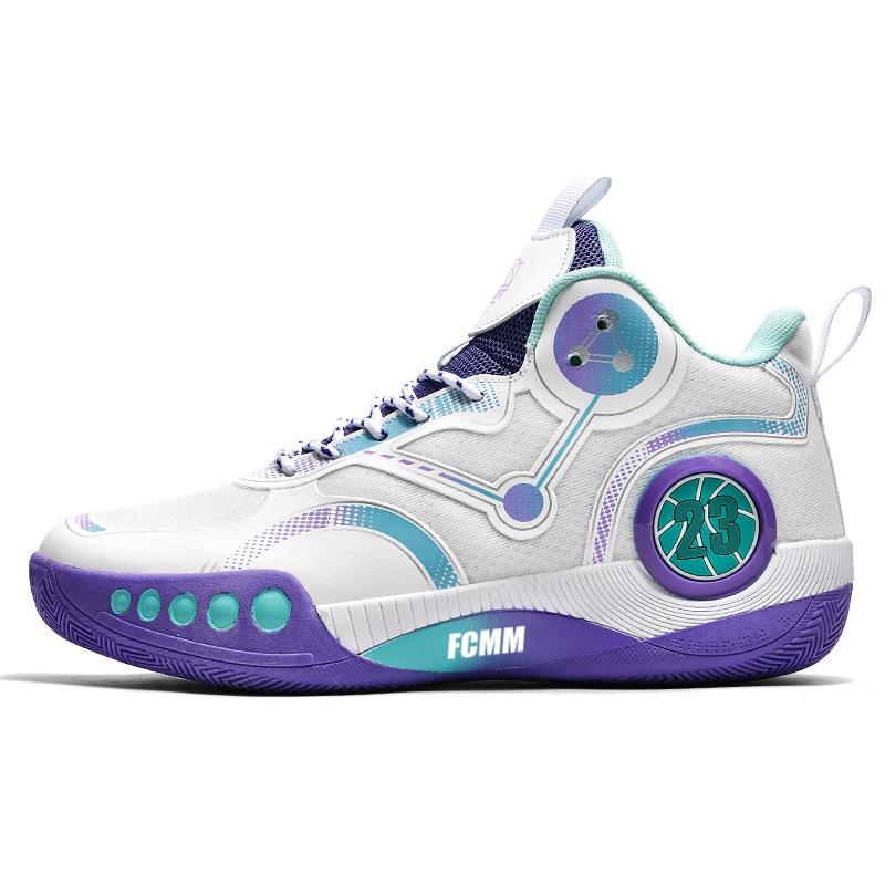 Баскетбольные кроссовки для детей и подростков, противоскользящие, износостойкие, дышащие, с амортизацией FCMM, белый/фиолетовый
Баскетбольные кроссовки для детей и подростков, противоскользящие, износостойкие, дышащие, с амортизацией FCMM, белый/фиолетовый