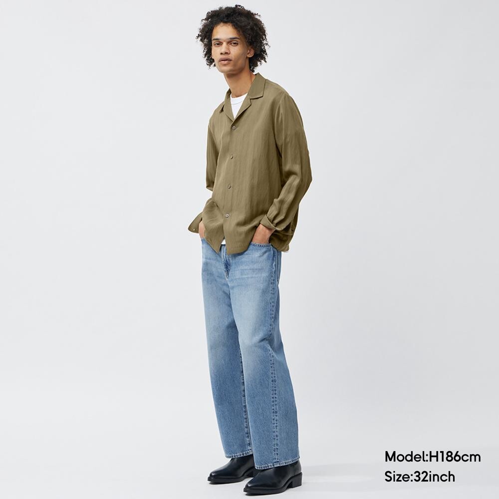 Джинсы мужские GU широкие, голубой
Джинсы мужские GU широкие, голубой