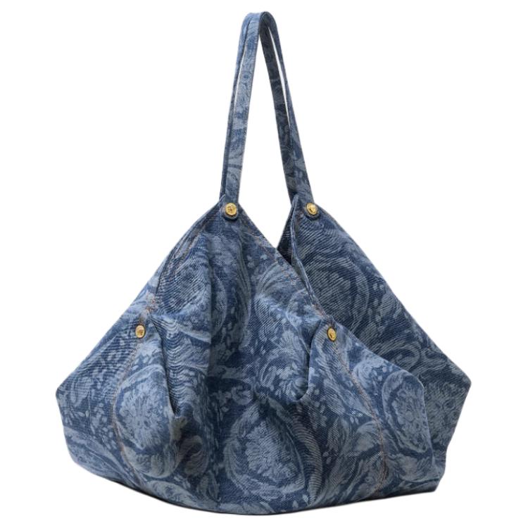 VERSACE Хлопковая барокко сумка через плечо тубас женская синяя
VERSACE Хлопковая барокко сумка через плечо тубас женская синяя