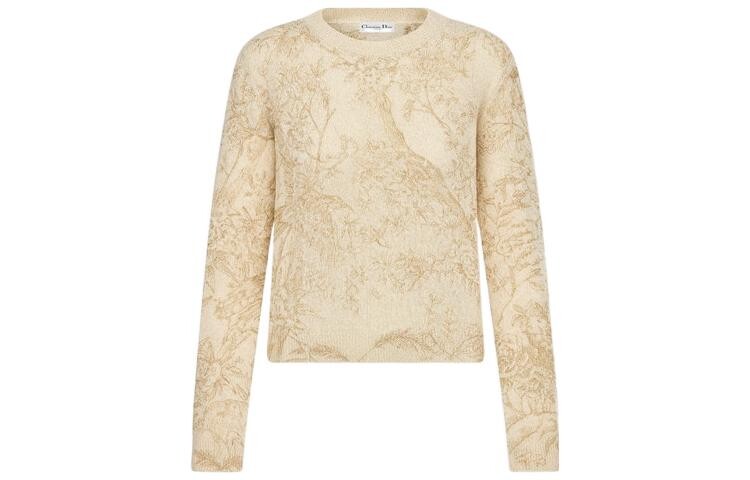 Свитер женский кашемировый Dior, золотой 
Свитер женский кашемировый Dior, золотой