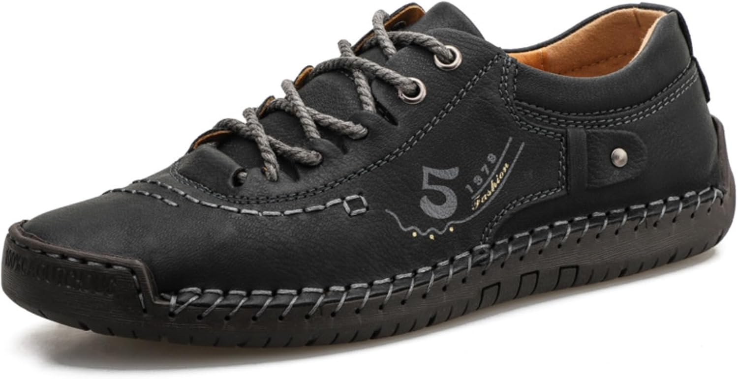 Мужские кожаные повседневные туфли HuayoRong, удобные модные кроссовки-лоферы, легкие туфли для прогулки, вождения и повседневного ношения, черный
Мужские кожаные повседневные туфли HuayoRong, удобные модные кроссовки-лоферы, легкие туфли для прогулки, вождения и повседневного ношения, черный