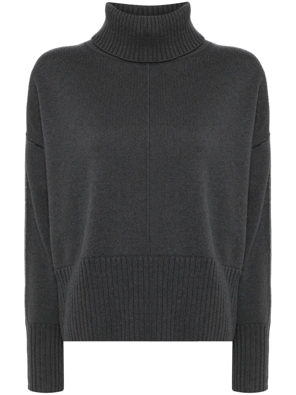 Кашемировый джемпер с высоким воротником N.Peal, серый
Кашемировый джемпер с высоким воротником N.Peal, серый