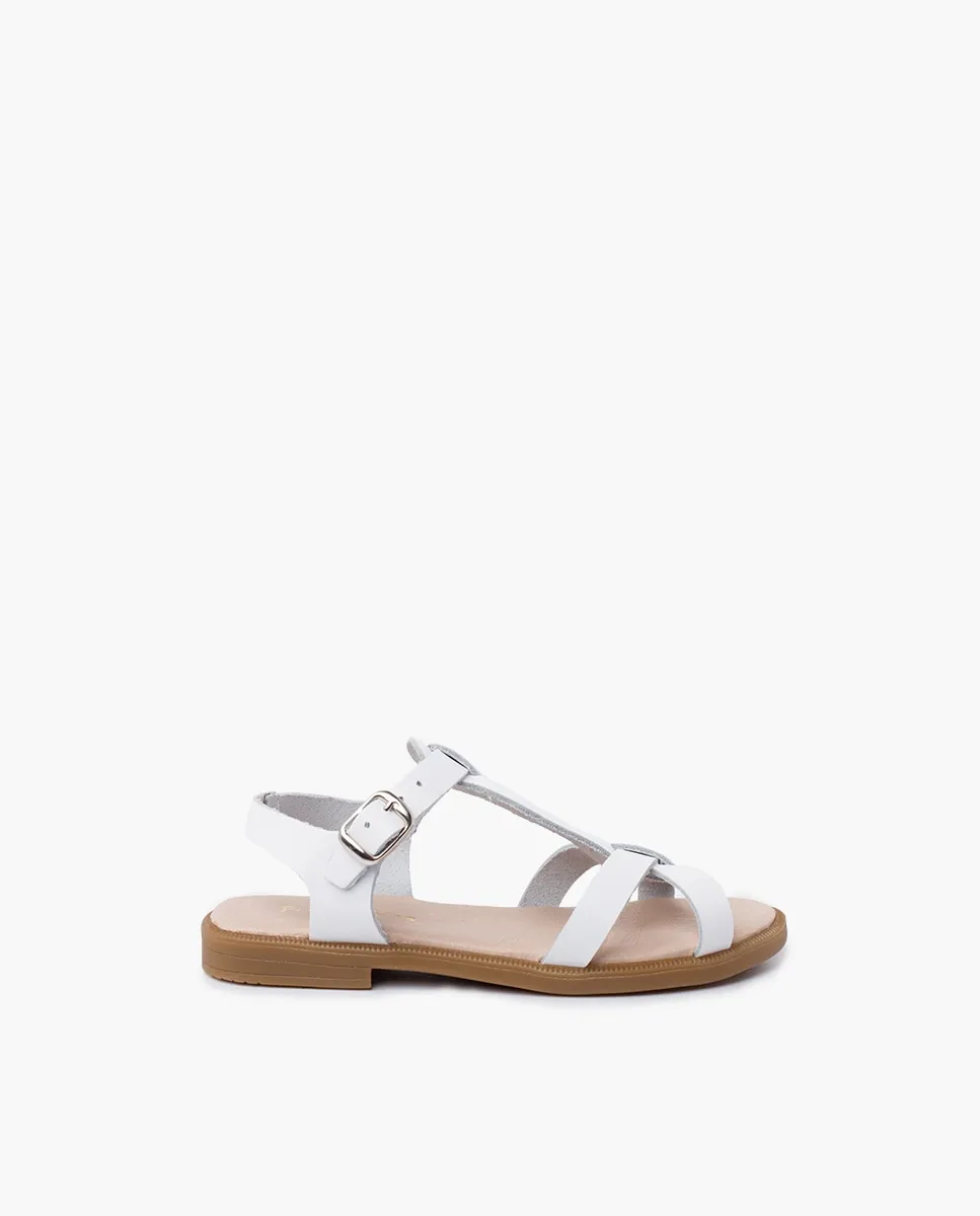 Закрытые детские сандалии из кожи с ремешками и застежкой на пряжке Pisamonas, белый
Закрытые детские сандалии из кожи с ремешками и застежкой на пряжке Pisamonas, белый