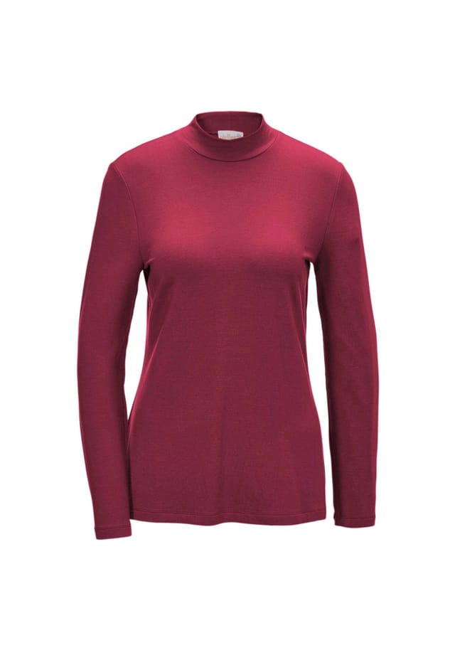 Короткий размер: рубашка с воротником-стойкой и длинными рукавами. Goldner, красный
Короткий размер: рубашка с воротником-стойкой и длинными рукавами. Goldner, красный