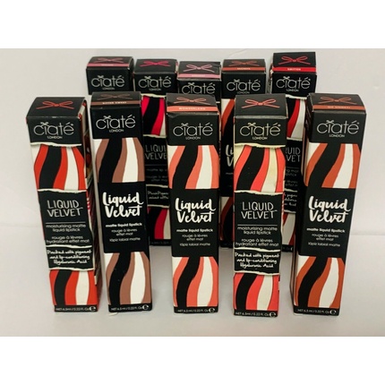 Увлажняющая матовая жидкая помада CIATE London Liquid Velvet, полный размер, 0,22 унции
Увлажняющая матовая жидкая помада CIATE London Liquid Velvet, полный размер, 0,22 унции