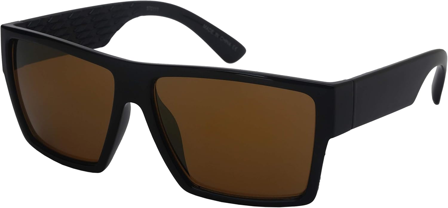 Солнцезащитные очки Edge I-Wear в прямоугольной винтажной квадратной оправе из пластика для мужчин и женщин, артикул 570111 (зеркальное покрытие: черная оправа/золотистые зеркальные линзы, размер 59) EDGEIWEAR
Солнцезащитные очки Edge I-Wear в прямоугольной винтажной квадратной оправе из пластика для мужчин и женщин, артикул 570111 (зеркальное покрытие: черная оправа/золотистые зеркальные линзы, размер 59) EDGEIWEAR