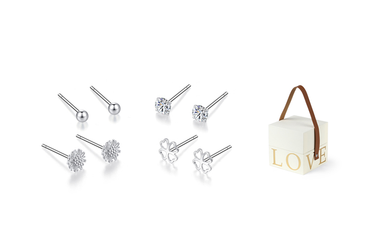 MISS TOOYA Серьги-гвоздики из стерлингового серебра для женщин
MISS TOOYA Серьги-гвоздики из стерлингового серебра для женщин