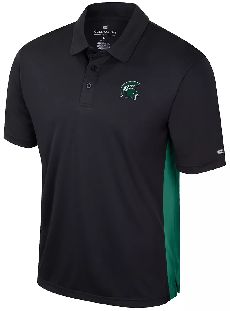 Мужская черная футболка-поло Colosseum Michigan State Spartans
Мужская черная футболка-поло Colosseum Michigan State Spartans
