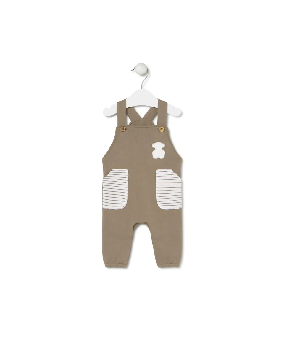 Детский слюнявчик из гладкого и полосатого хлопка Tous, бежевый
Детский слюнявчик из гладкого и полосатого хлопка Tous, бежевый