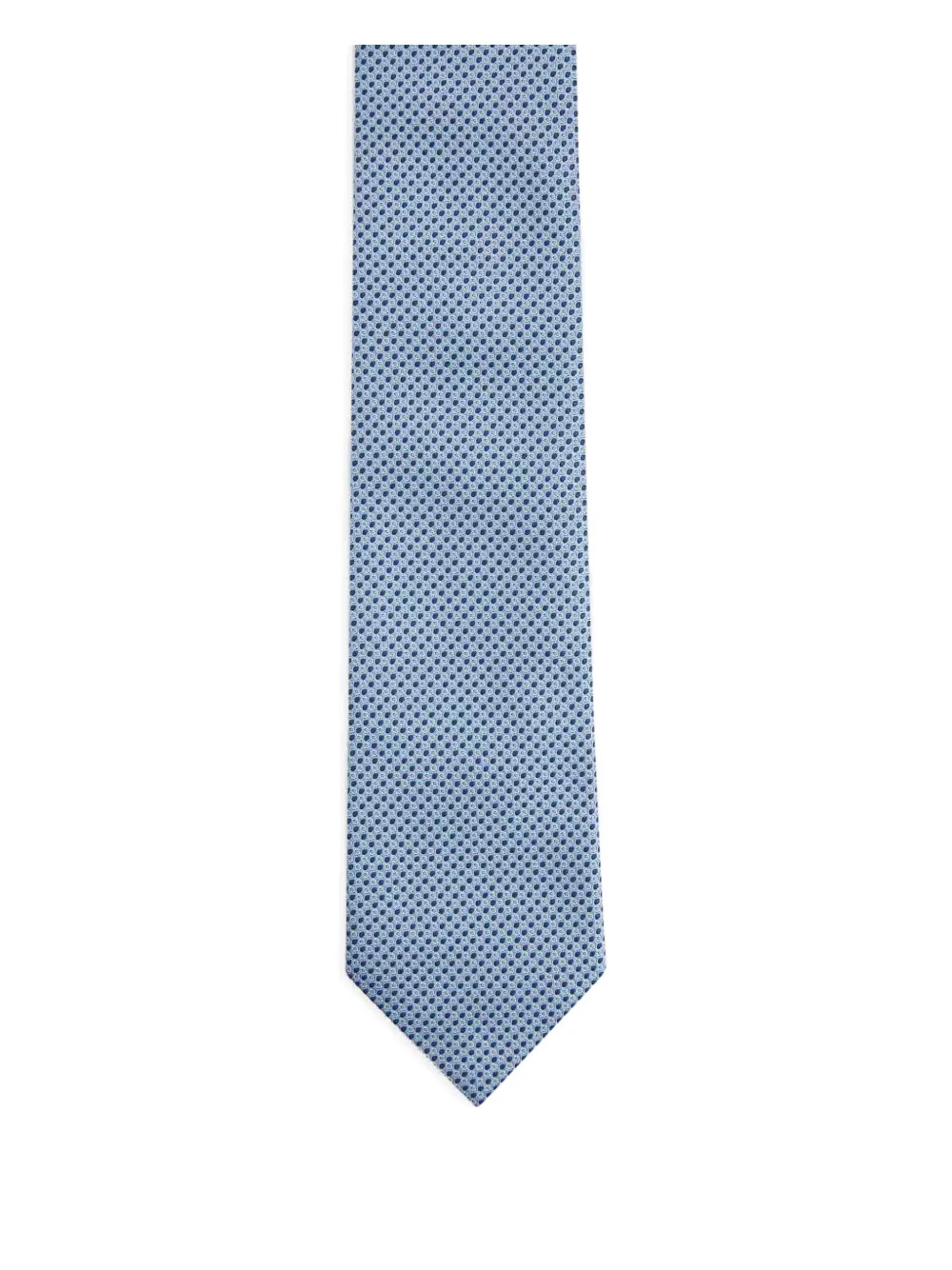 Шелковый галстук с геометрическим узором Zegna, синий
Шелковый галстук с геометрическим узором Zegna, синий
