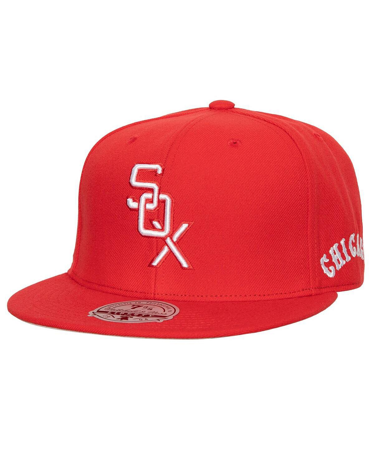 Мужская красная приталенная шляпа Chicago White Sox Bases Loaded Mitchell & Ness
Мужская красная приталенная шляпа Chicago White Sox Bases Loaded Mitchell & Ness