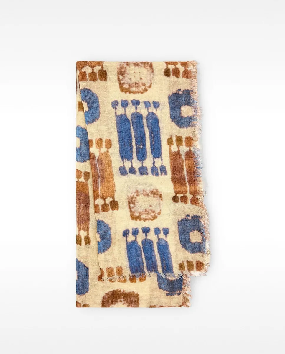 Платок с двойной строчкой и узорами Parfois, бежевый
Платок с двойной строчкой и узорами Parfois, бежевый