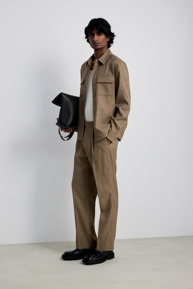 Элегантные брюки свободного покроя H&M, коричневый
Элегантные брюки свободного покроя H&M, коричневый