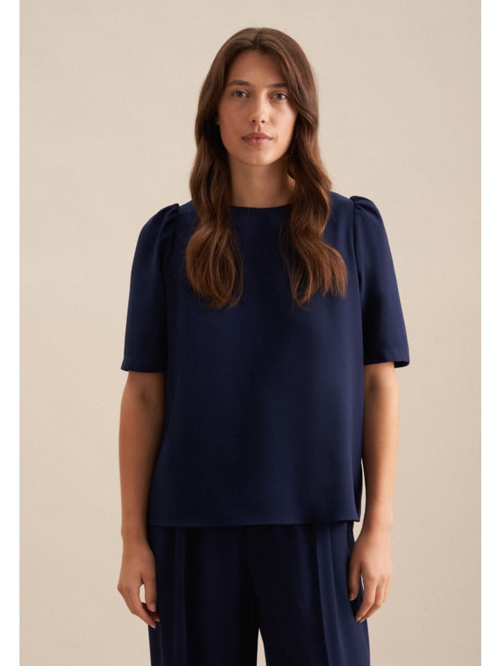 Блузка Seidensticker, темно-синий
Блузка Seidensticker, темно-синий