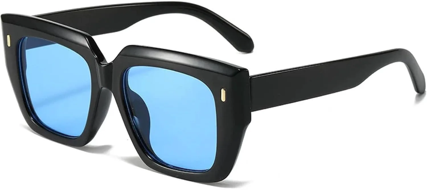 Модные солнцезащитные очки «кошачий глаз» большого размера для женщин, защита от УФ-излучения UV400, ретро-стиль, заклепки для мужчин HHZZYVY, Black Blue
Модные солнцезащитные очки «кошачий глаз» большого размера для женщин, защита от УФ-излучения UV400, ретро-стиль, заклепки для мужчин HHZZYVY, Black Blue