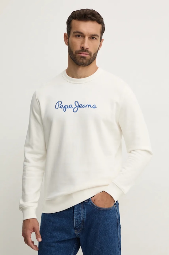 Хлопковая толстовка NEW JOE CREW Pepe Jeans, белый
Хлопковая толстовка NEW JOE CREW Pepe Jeans, белый
