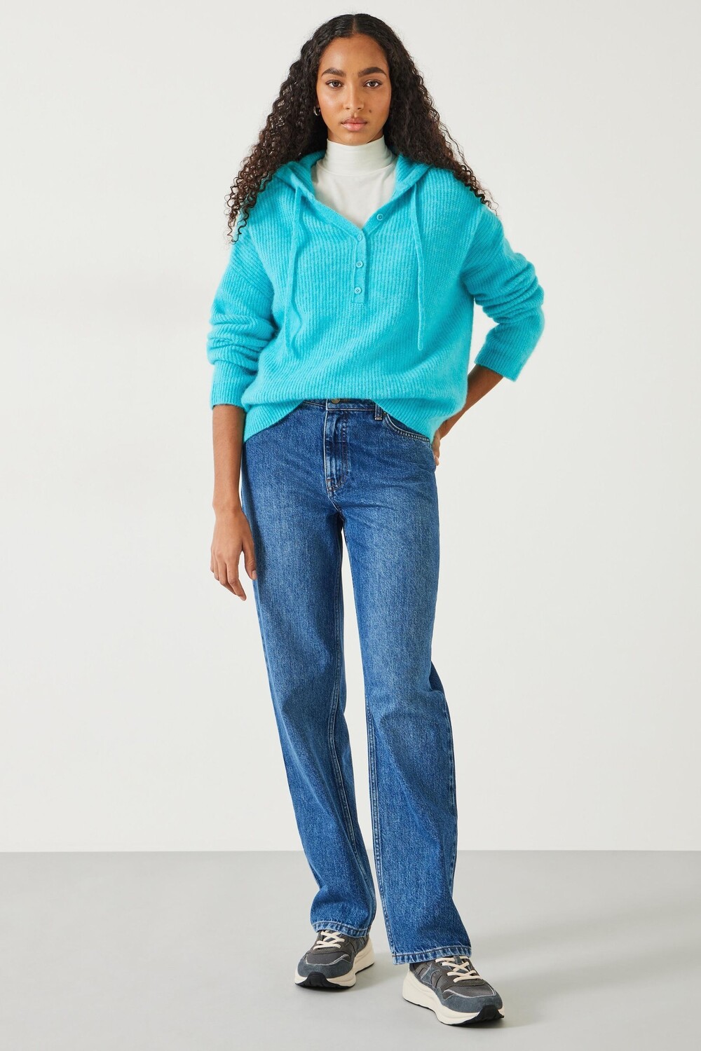 Свободные джинсы прямого кроя с напуском Remy Hush, синий 
Свободные джинсы прямого кроя с напуском Remy Hush, синий