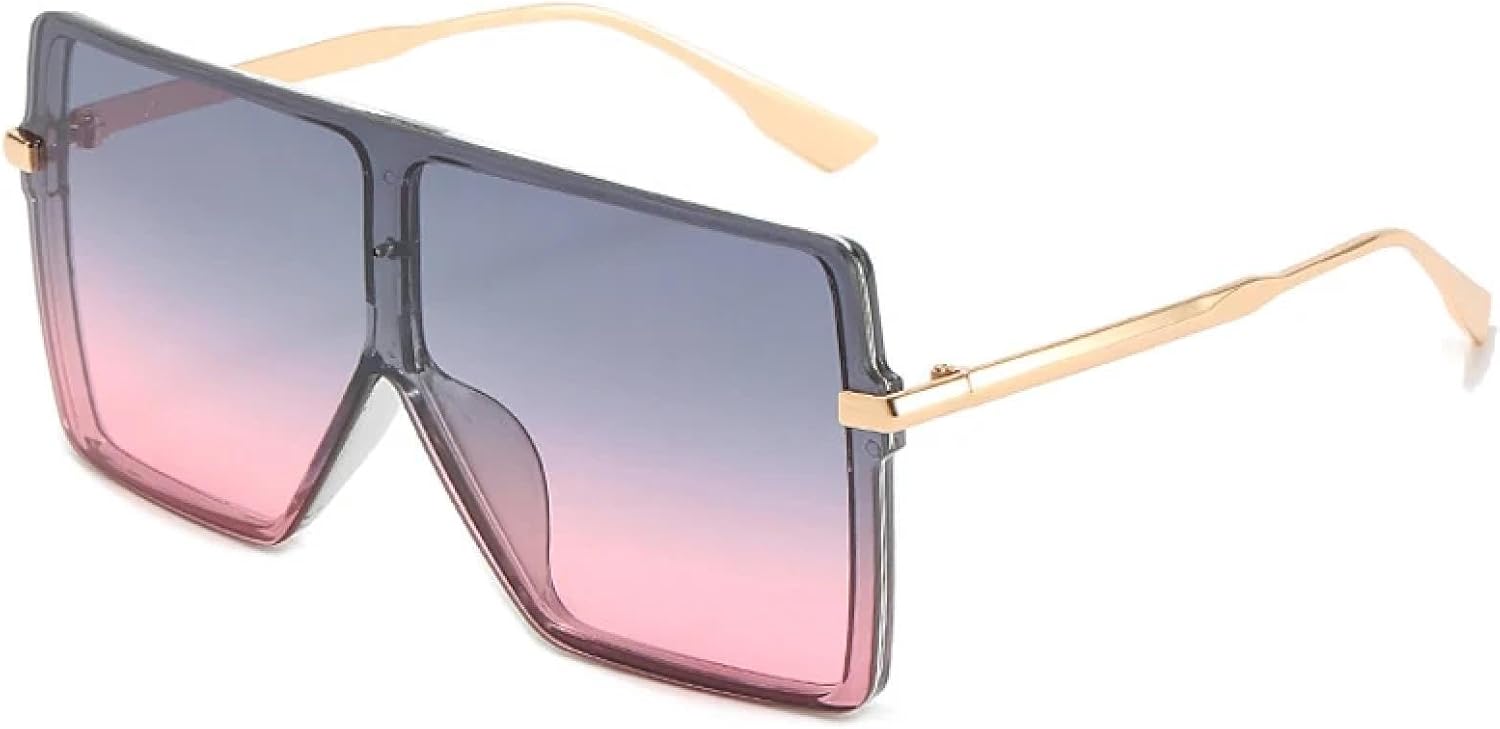 Модные солнцезащитные очки в крупной оправе для женщин и мужчин, ретро-очки-моноблочные, для путешествий и вождения, солнцезащитные очки с защитой от УФ-излучения UV400 TKKTLLT, Gold Gray Pink
Модные солнцезащитные очки в крупной оправе для женщин и мужчин, ретро-очки-моноблочные, для путешествий и вождения, солнцезащитные очки с защитой от УФ-излучения UV400 TKKTLLT, Gold Gray Pink