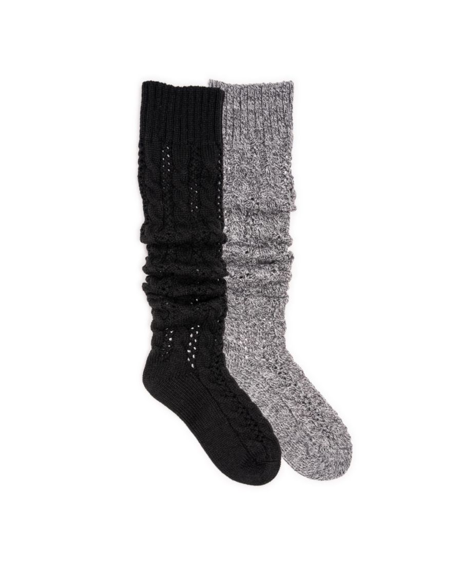 Женские вязаные свитера с косами свободного кроя (2 пары в упаковке) MUK LUKS, Ebony/ebony marl
Женские вязаные свитера с косами свободного кроя (2 пары в упаковке) MUK LUKS, Ebony/ebony marl