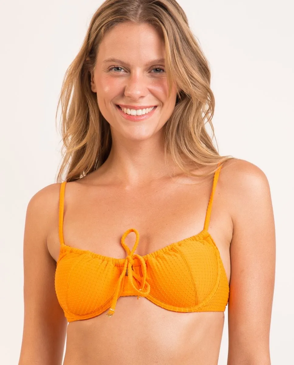 Однотонный лиф бикини-балконет с подкладкой Río de Sol, оранжевый
Однотонный лиф бикини-балконет с подкладкой Río de Sol, оранжевый
