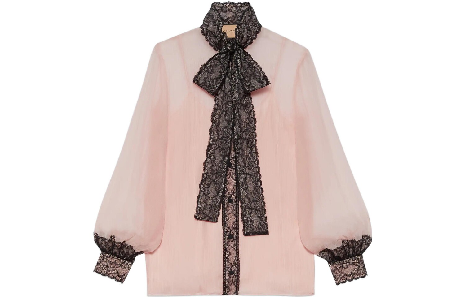 Шифоновая рубашка женская светло-розовая Gucci
Шифоновая рубашка женская светло-розовая Gucci