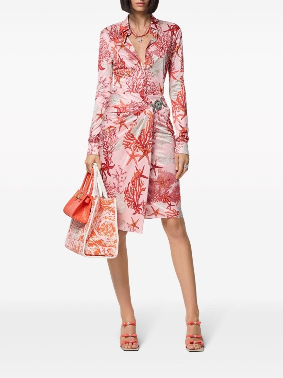 Versace рубашка с принтом, розовый
Versace рубашка с принтом, розовый