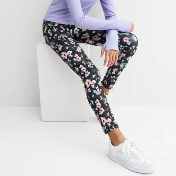 Длинные леггинсы для девочек 7-20 лет, стандартные и больших размеров Tek Gear, цвет black gray floral
Длинные леггинсы для девочек 7-20 лет, стандартные и больших размеров Tek Gear, цвет black gray floral