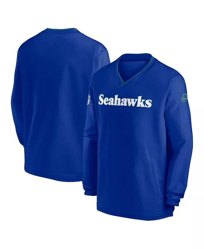 Мужская толстовка с длинным рукавом и V-образным вырезом Royal Seattle Seahawks 2024 Sideline Throwback Logo Nike
Мужская толстовка с длинным рукавом и V-образным вырезом Royal Seattle Seahawks 2024 Sideline Throwback Logo Nike