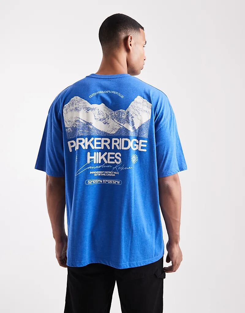 Футболка свободного кроя ASOS DESIGN с живописным рисунком синего цвета 
Футболка свободного кроя ASOS DESIGN с живописным рисунком синего цвета