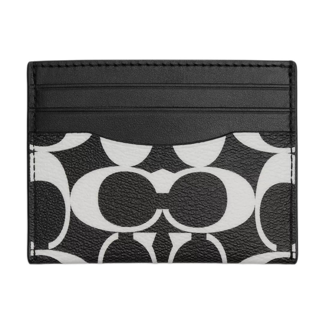 COACH Визитница из ПВХ с кожаной вставкой Унисекс черная и меловая белая
COACH Визитница из ПВХ с кожаной вставкой Унисекс черная и меловая белая