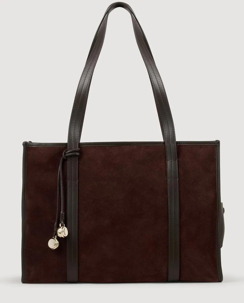 Сумка-тоут из мягкой замши Sandro, темно-коричневый
Сумка-тоут из мягкой замши Sandro, темно-коричневый