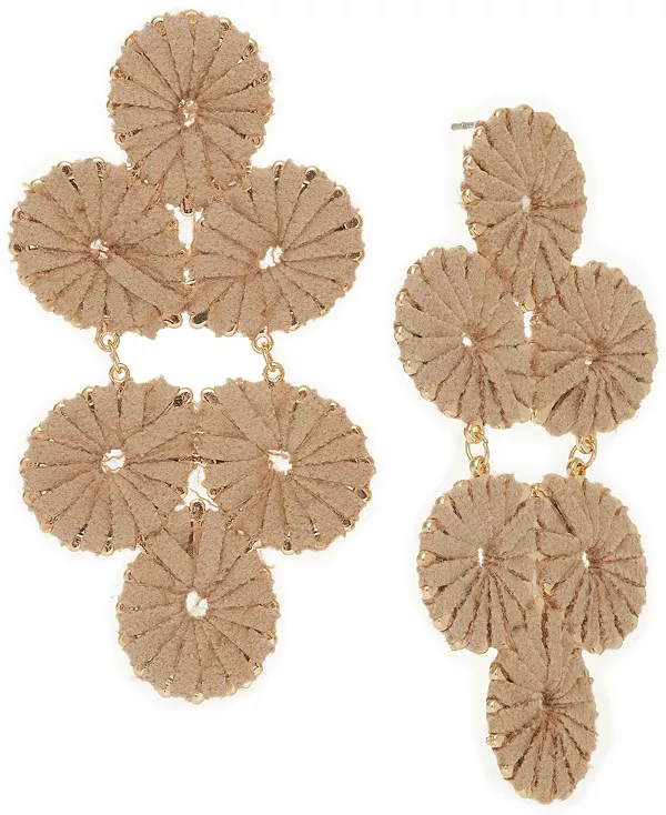 Крупные серьги из плетеной замши золотистого оттенка, эксклюзивно в Macy's Style & Co, beige
Крупные серьги из плетеной замши золотистого оттенка, эксклюзивно в Macy's Style & Co, beige