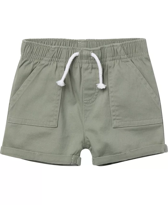 Шорты для девочек из твила, светло-бежевые Gerber, зеленый 
Шорты для девочек из твила, светло-бежевые Gerber, зеленый