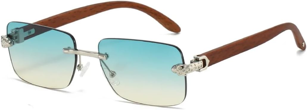 Солнцезащитные очки без оправы для женщин и мужчин в винтажном панк-стиле с леопардовым принтом, роскошные, с зернистой текстурой (цвет «Зеленый чай») TVTBBVV, Green Tea
Солнцезащитные очки без оправы для женщин и мужчин в винтажном панк-стиле с леопардовым принтом, роскошные, с зернистой текстурой (цвет «Зеленый чай») TVTBBVV, Green Tea