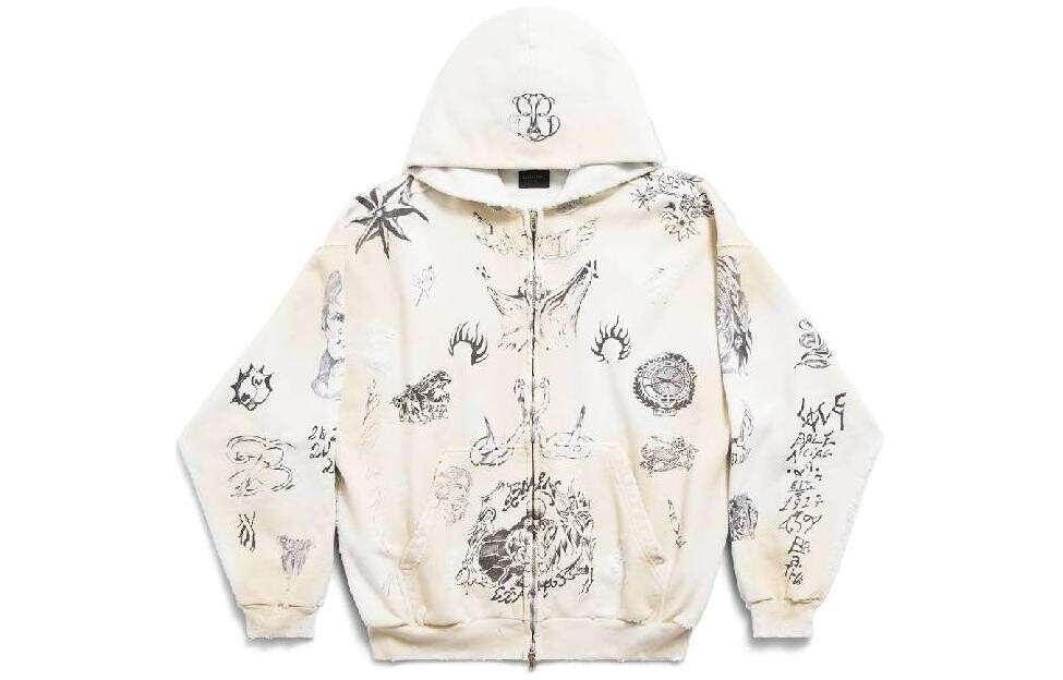 Куртка унисекс белая Balenciaga, белый 
Куртка унисекс белая Balenciaga, белый