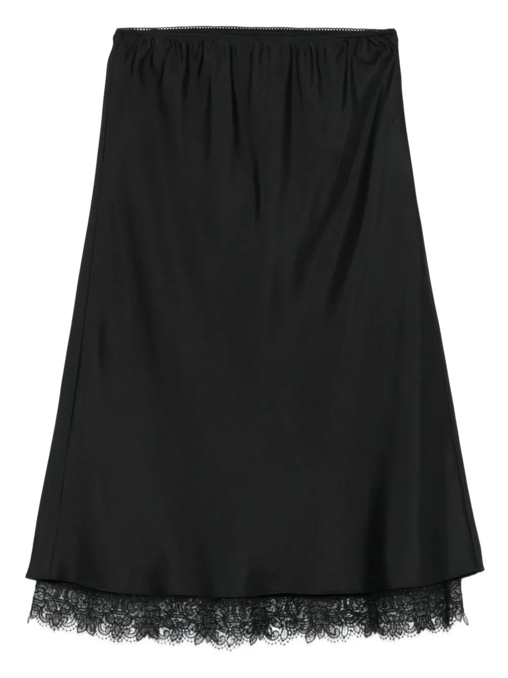 Юбка с кружевной отделкой Róhe, черный 
Юбка с кружевной отделкой Róhe, черный