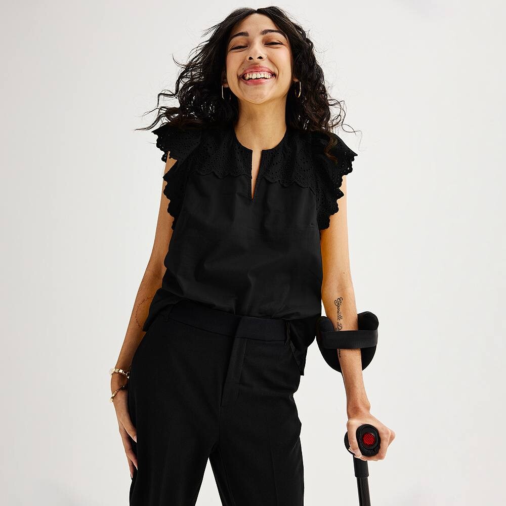 Женский топ Nine West Adaptive Easy Dressing с кружевными развевающимися рукавами, цвет Mineral Black
Женский топ Nine West Adaptive Easy Dressing с кружевными развевающимися рукавами, цвет Mineral Black
