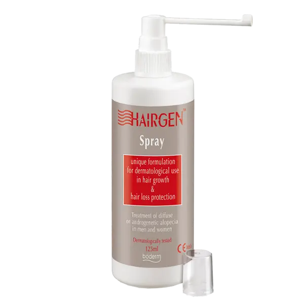 Спрей для местного применения при диффузной или андрогенной алопеции, 125 мл Hairgen
Спрей для местного применения при диффузной или андрогенной алопеции, 125 мл Hairgen