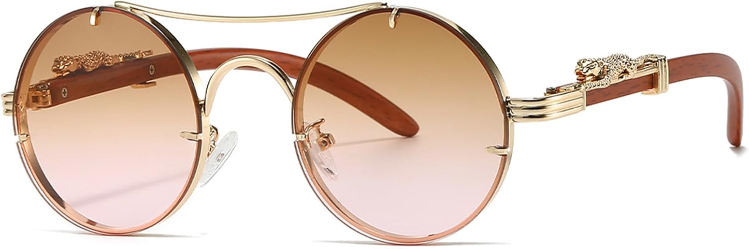 Винтажные круглые солнцезащитные очки с золотистым леопардовым принтом, двойной перемычкой, в стиле панк, для мужчин и женщин FLJMRAVER, A6* Gold Frame Brown Pink Lens
Винтажные круглые солнцезащитные очки с золотистым леопардовым принтом, двойной перемычкой, в стиле панк, для мужчин и женщин FLJMRAVER, A6* Gold Frame Brown Pink Lens