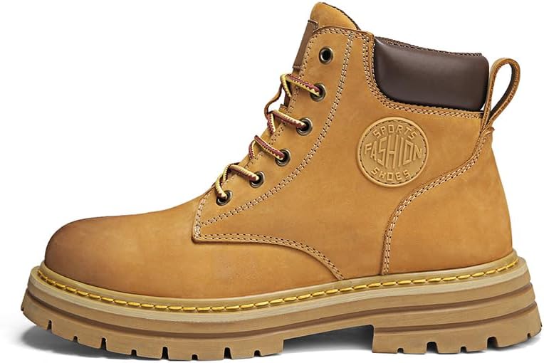 Мужские повседневные модные ботинки Oxford из натуральной кожи, деловые повседневные ботинки, кроссовки на шнуровке с толстой подошвой, противоскользящие Lhyxu, коричневый
Мужские повседневные модные ботинки Oxford из натуральной кожи, деловые повседневные ботинки, кроссовки на шнуровке с толстой подошвой, противоскользящие Lhyxu, коричневый