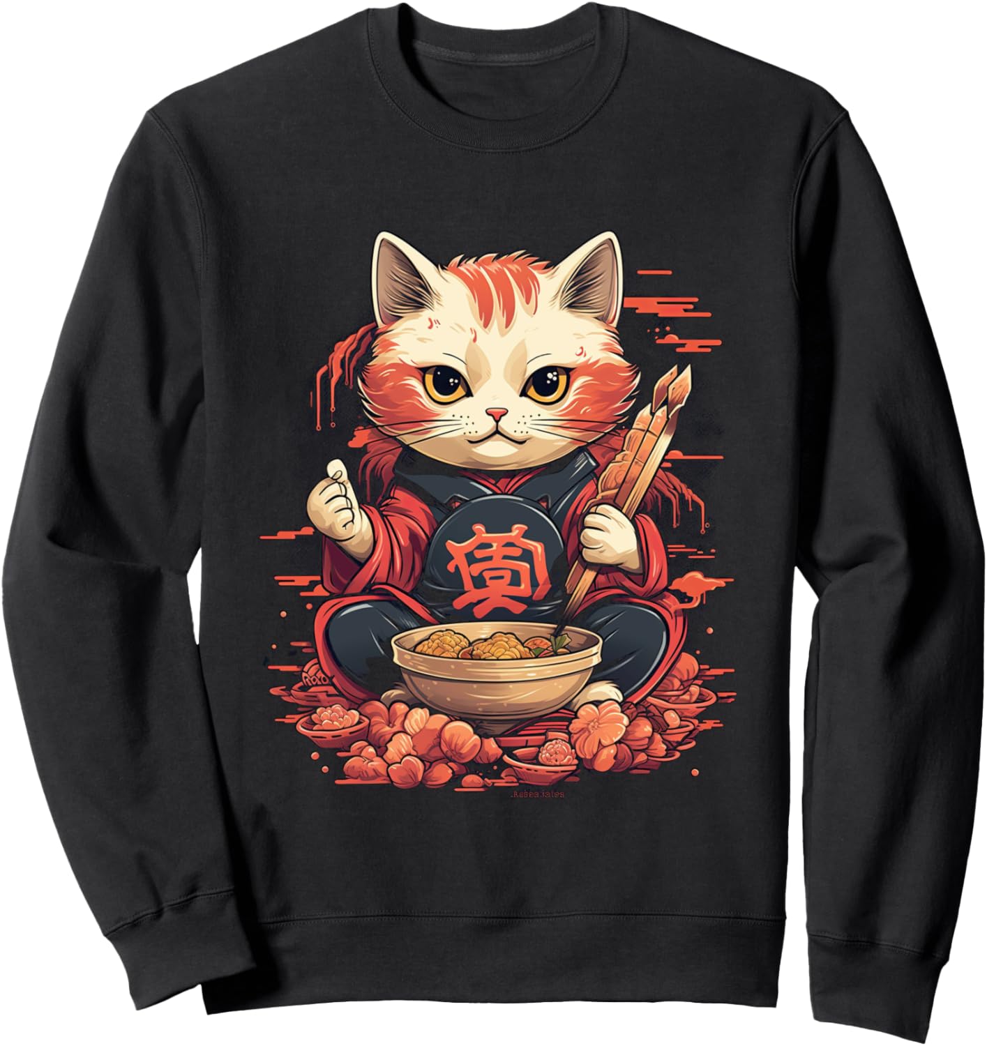 Толстовка с изображением кота, рамена и лапши быстрого приготовления в японском аниме «Риверсайд» Japanese Ramen Eating Animal Design, черный
Толстовка с изображением кота, рамена и лапши быстрого приготовления в японском аниме «Риверсайд» Japanese Ramen Eating Animal Design, черный