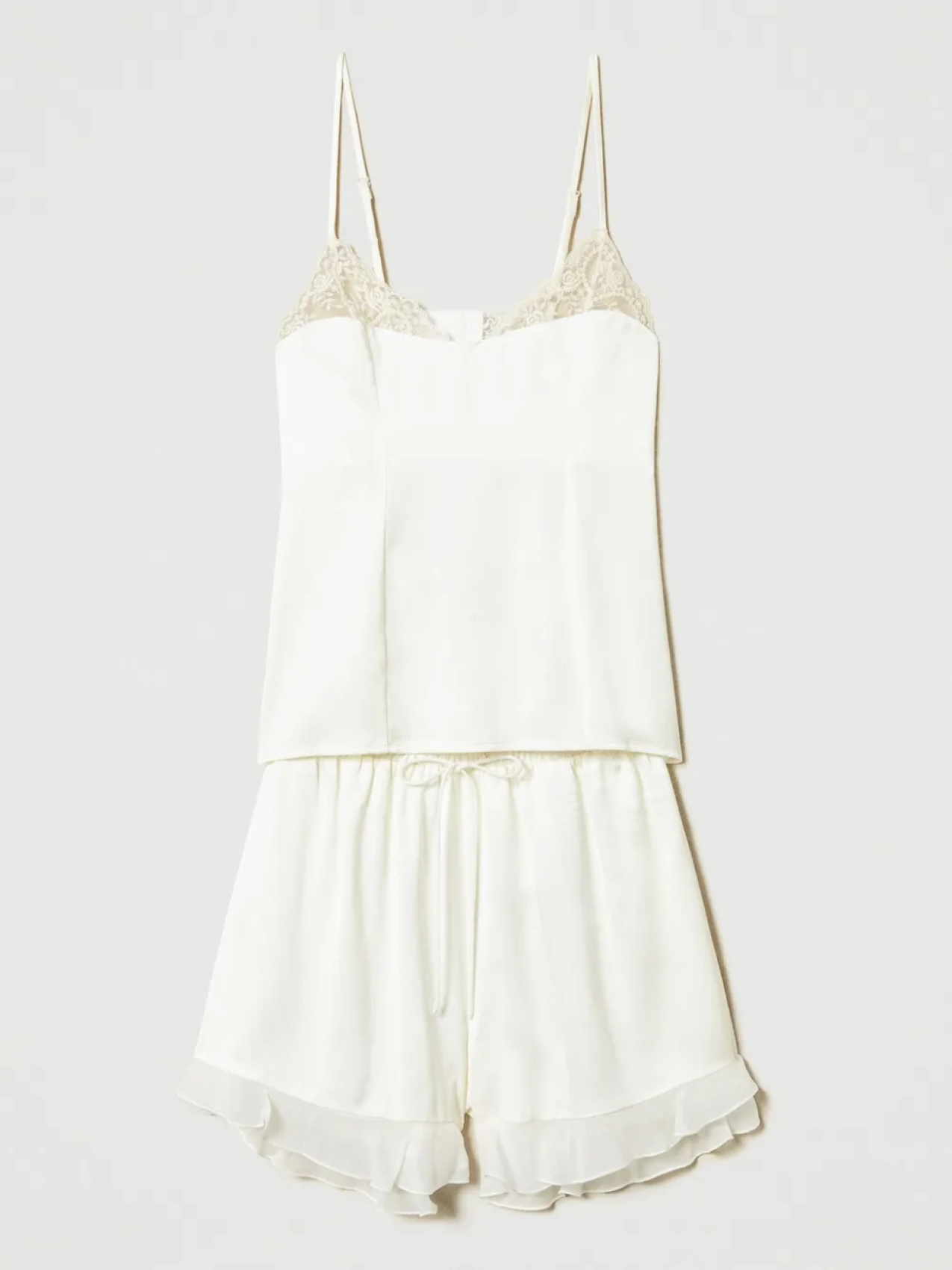 TWINSET кружевная пижама с отделкой, белый
TWINSET кружевная пижама с отделкой, белый